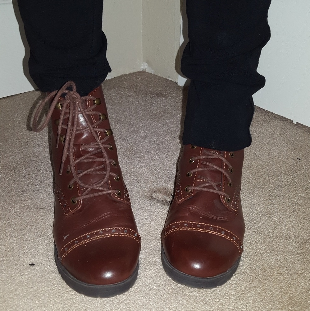 H&M Boots Vintage Lace Up